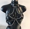Women's Fashion Leather Strap With Chain Performance Costumes Accessories