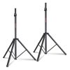 5 Core 2 Pieces Black Heavy Duty Height Adjustable 40 to 72 inches Tripod PA Monitor Holder Large Speakers DJ Stand para Bocinas SS HD 2PK BLK WOB