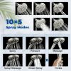 Shower Head Combo -  4.5" 6-Setting Handheld Showerhead and 7" 5-Setting Rainfall Spray