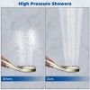 Shower Head Combo -  4.5" 6-Setting Handheld Showerhead and 7" 5-Setting Rainfall Spray