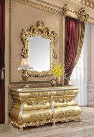 ACME Seville SERVER Gold Finish DN00454