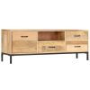 TV Stand 51.2"x11.8"x17.7" Solid Wood Mango