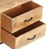 TV Stand 51.2"x11.8"x17.7" Solid Wood Mango
