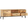 TV Stand 51.2"x11.8"x17.7" Solid Wood Mango