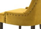 ACME Farren Side Chair, Yellow Velvet & Espresso Finish 77163