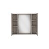 Medicine Cabinet Hops, Double Door, Mirror, One External Shelf, Light Gray Finish