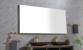 (ONLY FOR PICKUP) 72 x 36Inch LED Mirror Bathroom Vanity Mirror with Back Light;  Wall Mount Anti-Fog Memory Large Adjustable Vanity Mirror