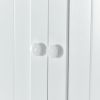 Over-The-Toilet Bathroom Cabinet with Shelf and Two Doors Space-Saving Storage; Easy to Assemble; White