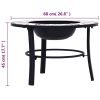 Mosaic Fire Pit Green 26.8" Ceramic