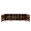 TV Stand Mid-Century Wood Modern Entertainment Center Adjustable Storage Cabinet TV Console for Living Room
