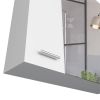 Medicine Cabinet Prague, Four Internal Shelves, Single Door, White Finish