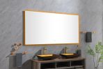 (ONLY FOR PICKUP) 72 x 36Inch LED Mirror Bathroom Vanity Mirror with Back Light;  Wall Mount Anti-Fog Memory Large Adjustable Vanity Mirror
