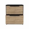 Bar Cart Baltimore, Six Wine Cubbies, Smokey Oak Finish