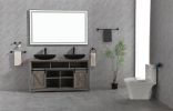 (ONLY FOR PICKUP) 60*36 LED Lighted Bathroom Wall Mounted Mirror with High Lumen+Anti-Fog Separately Control