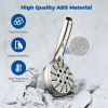 Shower Head Combo -  4.5" 6-Setting Handheld Showerhead and 7" 5-Setting Rainfall Spray