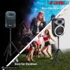 5 Core Tripod Stand Black Heavy Duty Height Adjustable 35 to 70 inches PA Monitor Holder for DJ Stand para Bocinas Includes Carry Bag SS HD 1PK BLK BA