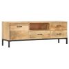 TV Stand 51.2"x11.8"x17.7" Solid Wood Mango