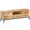 TV Stand 51.2"x11.8"x17.7" Solid Wood Mango