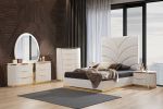 Laura Oval Shaped Mirror made with Wood in White Frame