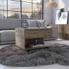 Lift Top Coffee Table Mercuri, Casters, Dark Brown Finish