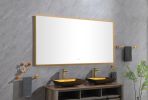 (ONLY FOR PICKUP) 72 x 36Inch LED Mirror Bathroom Vanity Mirror with Back Light;  Wall Mount Anti-Fog Memory Large Adjustable Vanity Mirror