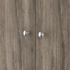 Storage Cabinet Pipestone, Five Shelves, Dark Brown / Black Wengue Finish