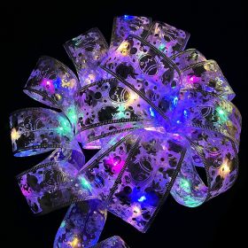 Colored Lights With Colorful Luminous Decorations (Option: Silver Ribbon Lights-5M)