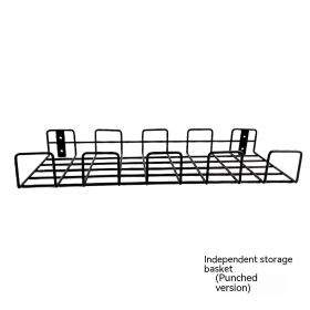 Punch-free Storage Rack Under Table Wire Storage Rack Hanging Basket (Option: 1 Style)