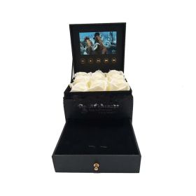 LCD Screen Festival Celebration Rose Gift Box (Option: 19.5x19.5x14cm)
