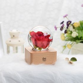 Birthday Gift Resin Craft Ornament (Option: Red Rose)