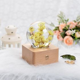 Birthday Gift Resin Craft Ornament (Option: Small Chrysanthemum)