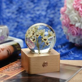 Birthday Gift Resin Craft Ornament (Option: White Wintersweet)