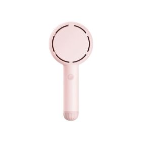 Handheld Portable Mute USB Rechargeable Fan With Light (Option: Pink-USB)