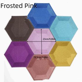 Silver Rose Gold Disposable Paper Tray (Option: Frosted Pink-8 Pack 9 Inch Plate)