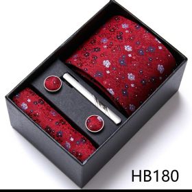 Men's Business Formal Tie Six-piece Set Gift Box (Option: 12635 HB180)