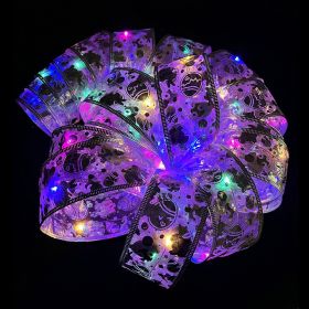 Colored Lights With Colorful Luminous Decorations (Option: Pink Ribbon Lights-20M)