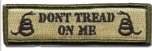 Mini Long Chest Bar Armband Magic Hat Chapter (Option: DONT TREAD ON ME Mud-1PCS)