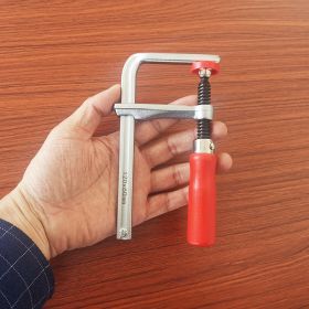 Woodworking Chromium Molybdenum Alloy Steel Track Clamp (Option: Wooden handle rail clamp-200x60mm)