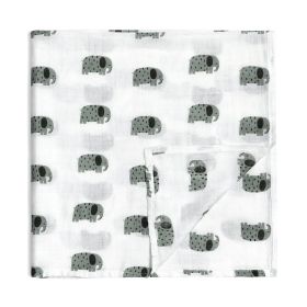 Saliva Towel Baby Pure Cotton Small Handkerchief Baby Washing Face Square (Option: GL Elephant Small Square Towel)