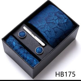 Men's Business Formal Tie Six-piece Set Gift Box (Option: 12635 HB175)