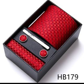 Men's Business Formal Tie Six-piece Set Gift Box (Option: 12635 HB179)