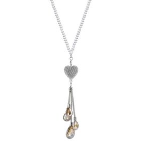 Car Pendant Rearview Mirror Pendant Car Crystal Interior Hanging Decoration (Option: Champagne Gold)