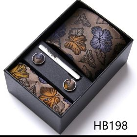 Men's Business Formal Tie Six-piece Set Gift Box (Option: 12635 HB198)