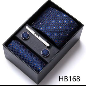 Men's Business Formal Tie Six-piece Set Gift Box (Option: 12635 HB168)
