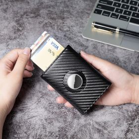 Automatic Pop-up Metal Box Card Holder Positioning Tracker Wallet (Option: Locator Style)
