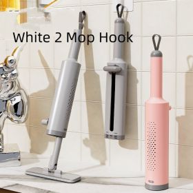 Mini Home Lazy Small Mop Desktop (Option: White 2 Mop Hook)