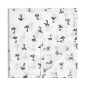 Saliva Towel Baby Pure Cotton Small Handkerchief Baby Washing Face Square (Option: GL Giraffe Small Square Towel)