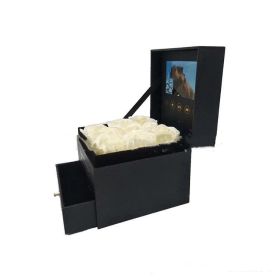 LCD Screen Festival Celebration Rose Gift Box (Option: 13x13x12cm)