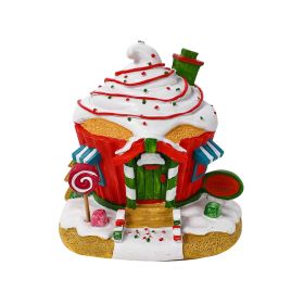 Christmas Decorations Desktop Showcase Creative Glow Ornaments (Color: Red)