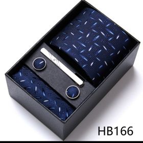 Men's Business Formal Tie Six-piece Set Gift Box (Option: 12635 HB166)